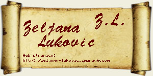 Željana Luković vizit kartica